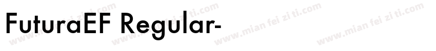 FuturaEF Regular字体转换